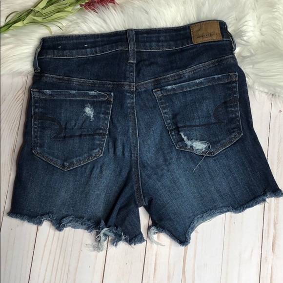 American Eagle hi rise shortie shorts size 2 - Picture 2 of 8